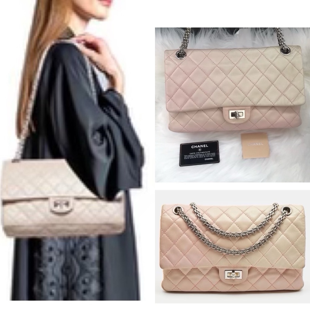 💎 RARE 💎 Reissue Chanel 2.55 double flap lambskin chain